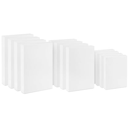 Hallmark White Gift Boxes, Assorted Sizes (12 Boxes with Lids: 4 Small 11", 4 Medium 14", 4 Large 16") for Valentine's Day, Birthdays, Mother's Day, Baby Showers and More