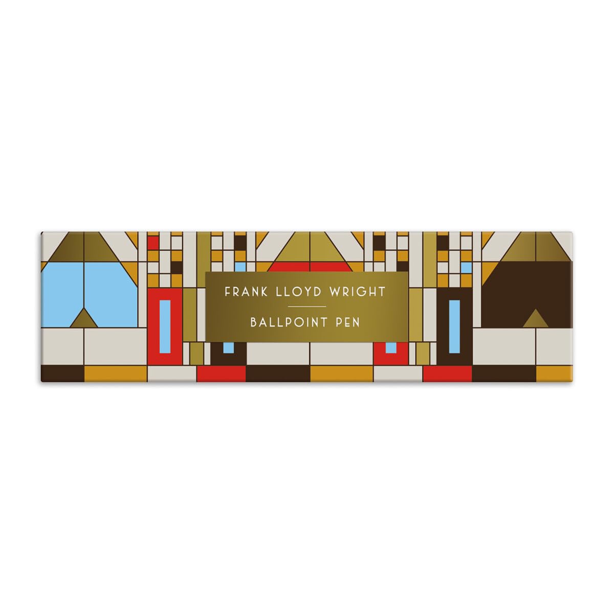 Galison Frank Lloyd Wright Tree of Life Boxed Pen – Includes One Black Ink Ballpoint Pen and Hinged Gift Box, Stylish Writing Pen Featuring Stunning Iconic Artwork, Makes a Great Gift