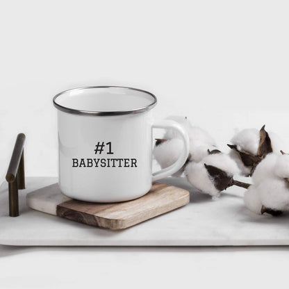 Andaz Press Stainless Steel Campfire Coffee Mug Thank You Gift, 1 Babysitter, 1-Pack, Birthday Gift Ideas Coworker Him Her, Includes Gift Box