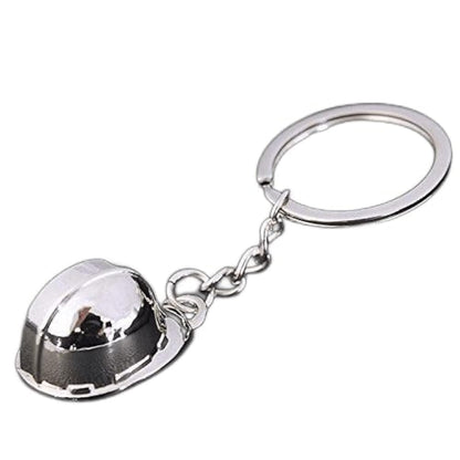 RDD 3D Metal Hard Hat Helmet Builder Construction Safety Hat Keychain Novelty
