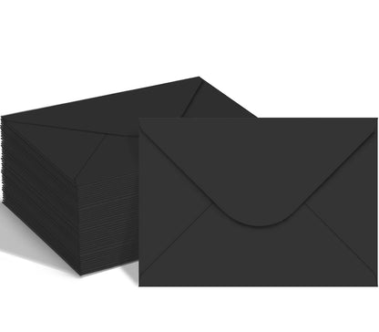 150 Packs of Gift Card Envelopes, Black Mini Envelopes, Gift Card Holder, Business Card Envelopes (4"x2.75") (black)