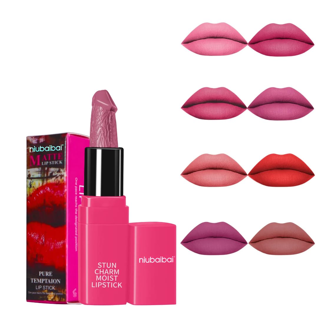 Women’s Funny Lipstick Gag Gift Mushroom Design – White Elephant Parties, Secret Santa & Birthday Surprises - Novelty gift perfect for birthdays, Valentine’s Day, Christmas & parties (Faded)