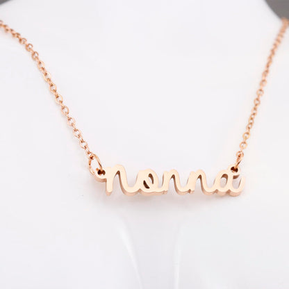 Gift for Nonna Necklace Women from Grandkids Best Birthday Jewelry Nonna Necklace