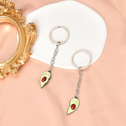 yaozeio Friendship Keychian Gift for Best Friend Bff Couples Avocado Hamburg Keychain for Husband Wife Gifts