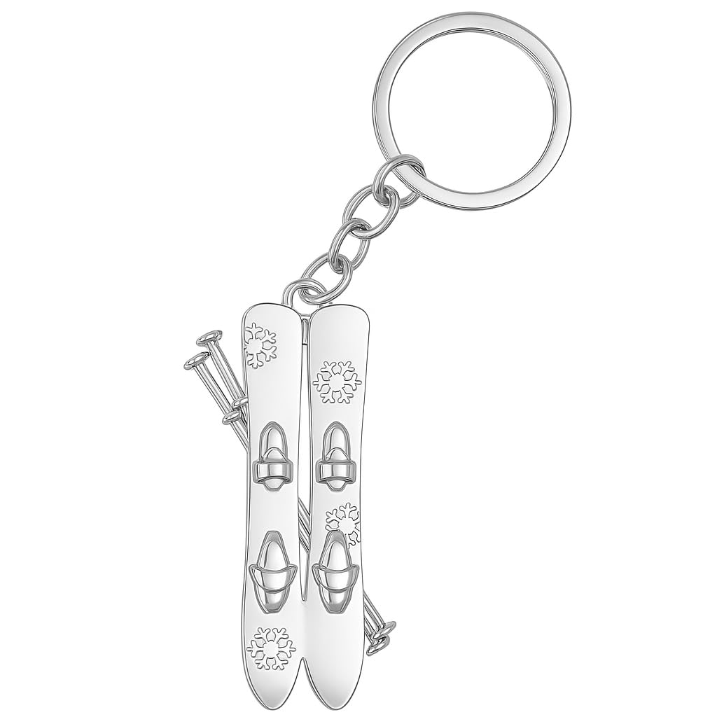 Cute Keychain-Ski Boot Keychains for Men and Women,Funny Key chains Gifts for Skiing Enthusiasts and Outdoor Adventure