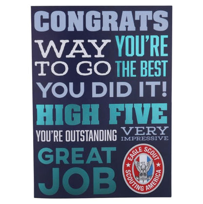 Scouting America Eagle Scout Congratulations Card
