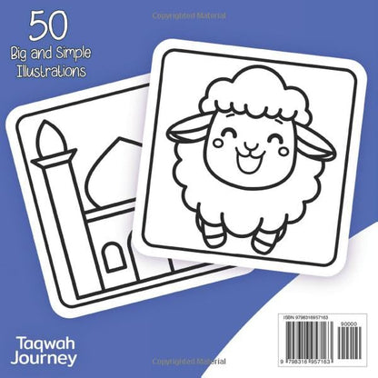 My First Eid al Adha Coloring Book for Toddlers: Big and Easy Islamic-Themed Pages Featuring Sheep, Mosques, and More for Muslim Boys and Girls