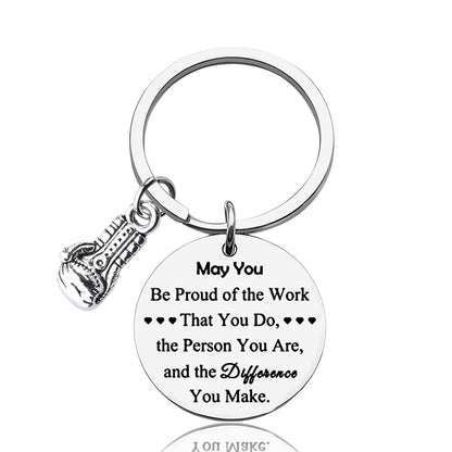 Boxing Coach Appreciation Gifts for Coworkers Boxing Fans Fitness Keyring Gift for Son Granddaughter Boxer Birthday Thank You Gifts for Boxing Lovers Coworker Friend Colleague Boxing Glove Keychain
