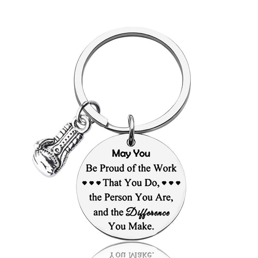 Boxing Coach Appreciation Gifts for Coworkers Boxing Fans Fitness Keyring Gift for Son Granddaughter Boxer Birthday Thank You Gifts for Boxing Lovers Coworker Friend Colleague Boxing Glove Keychain