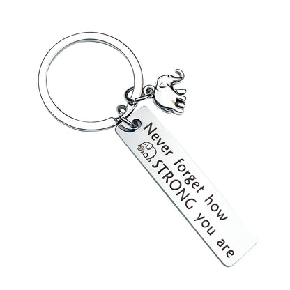 Elephant Gifts For Women Friends Small Inspirational Elephant Keychain Encouragement Gifts For Women Birthday Uplifting Gift Jewelry Christmas Gift Ideas