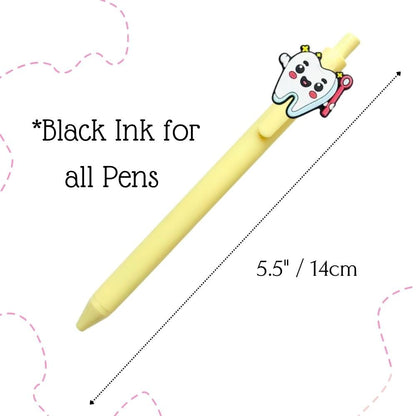 10PC Dental Pens Smiling Teeth Tooth Oral Health Dentist Hygienist Student Assistant DA Must Haves Molar Hygiene Office Supplies Bulk Appreciation Week Accessories Gifts For Staff Employee Coworkers