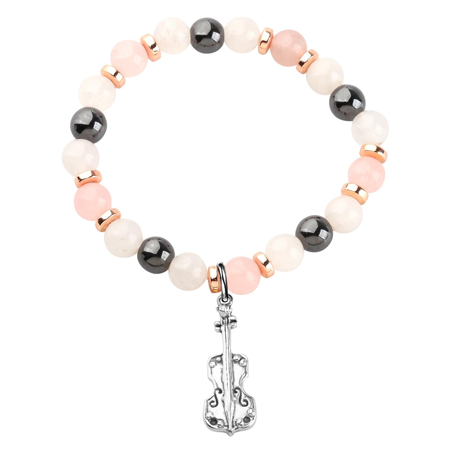 WSNANG Violin Charm Bracelet - Jewelry Gift for Violin Lovers & Music Enthusiasts