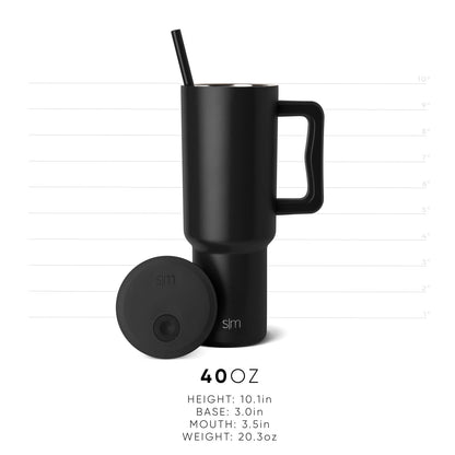 Simple Modern Harry Potter 40 oz Tumbler with Handle and Straw Lid | Insulated Reusable Stainless Steel Water Bottle Travel Mug | Gift for Women Men Him Her | Trek Collection | 40oz | Herbology