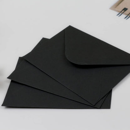 150 Packs of Gift Card Envelopes, Black Mini Envelopes, Gift Card Holder, Business Card Envelopes (4"x2.75") (black)