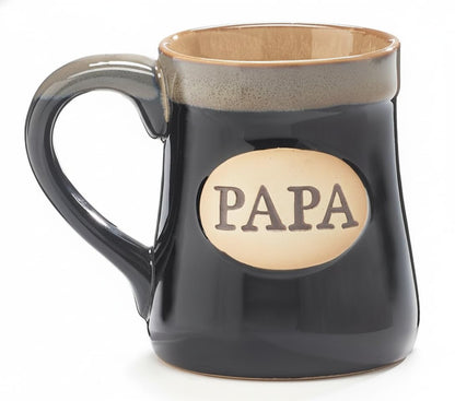burton+BURTON 18oz Papa Mug, The Man The Myth The Legend Ceramic Coffee Cup in Decorative Gift Box