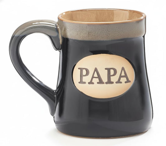 burton+BURTON 18oz Papa Mug, The Man The Myth The Legend Ceramic Coffee Cup in Decorative Gift Box