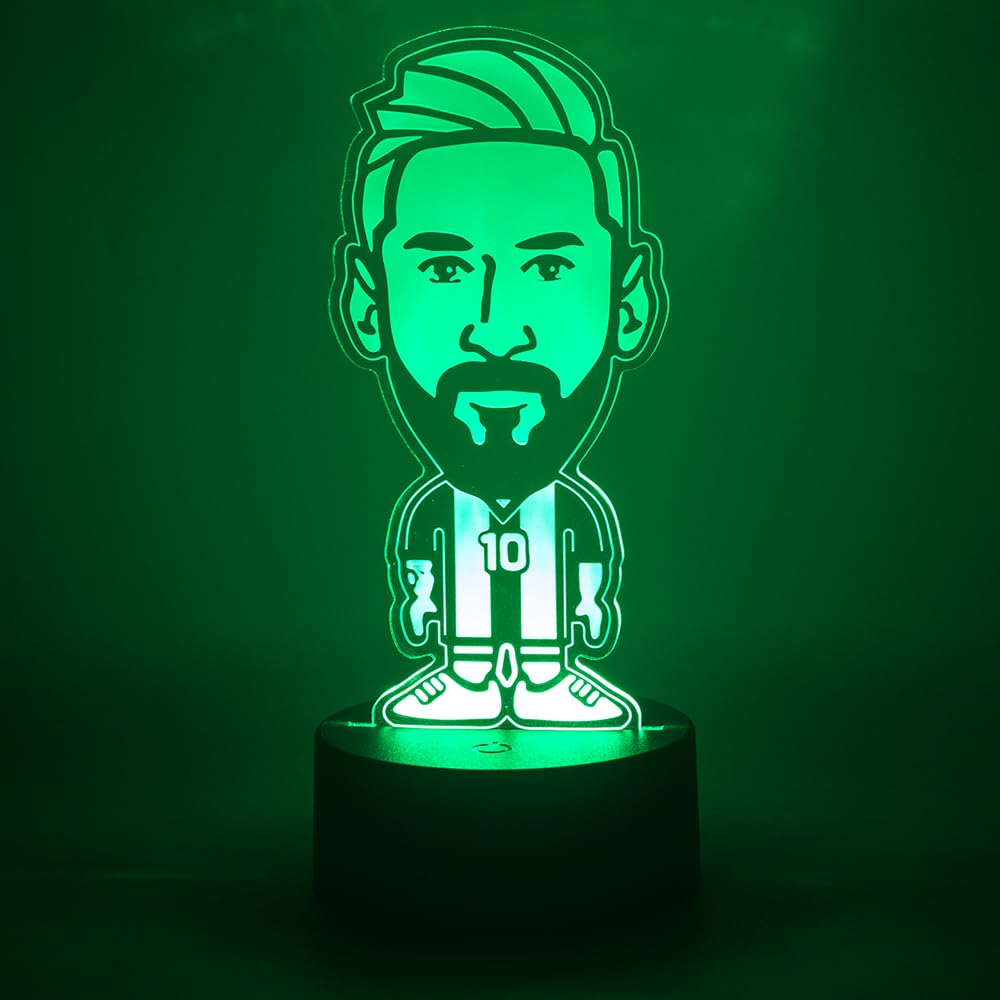 EXIGENT 3D LED Light Argentina Soccer Lamp Acrylic Illusion Night Flashing Cool (SoccerLamp_LM)