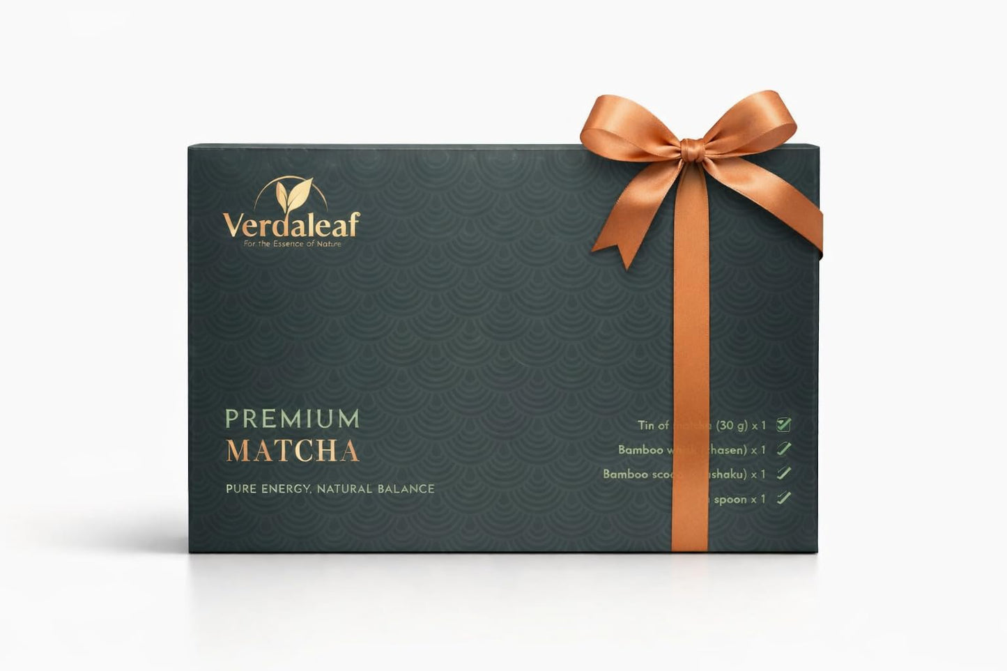 Verdaleaf USDA Organic Matcha Gift Box – 50g Ceremonial Grade Japanese Matcha with Bamboo Whisk & Scoop – Premium Matcha Starter Kit