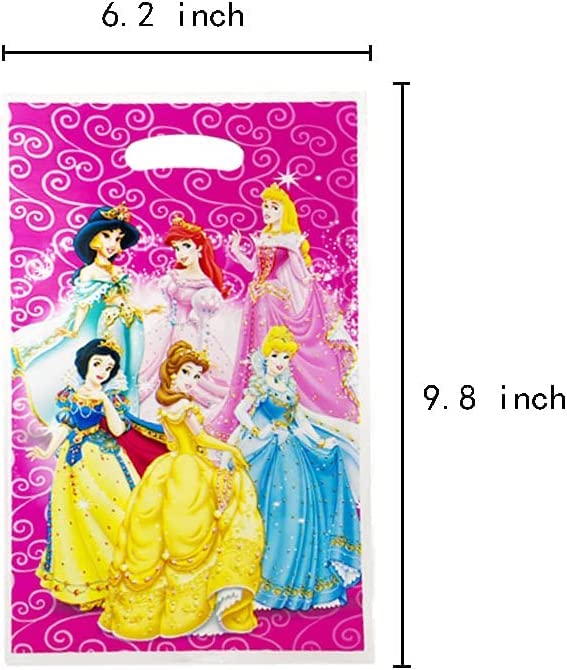30pcs Princess Party Gift Bags,Candy Bags,Goody Bags,Princess Birthday Party Supplies Decorations (Bags30pcs)