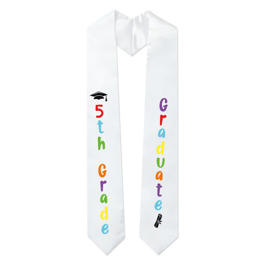 Aisosiks 5TH Grade Graduation Decorations 2026, 5th Grade Graduation Stole, 5TH Grade Graduation Sash for 5th Grade Graduation Party, Boy Girl Kids Fifth Grade Graduation Supplies JD-5TH