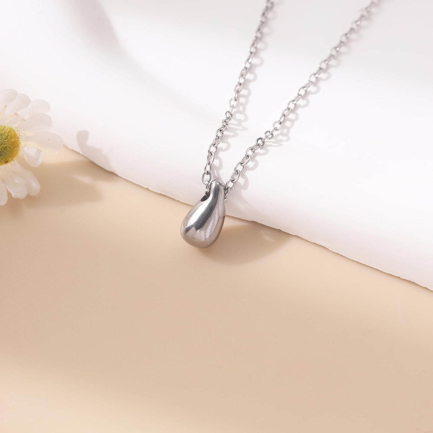 RZKING Silvery Necklace for Women, Dainty Cat Candy Bow Moonstone Necklace, Gifts for Best Friend Sister Mom Daughter Teacher, Mothers Day Birthday Christmas Thank You Gifts