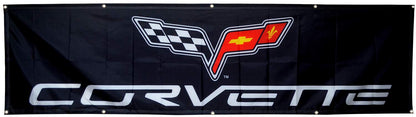 Corvette Flag Mechanic Chevy Banner 2x8ft