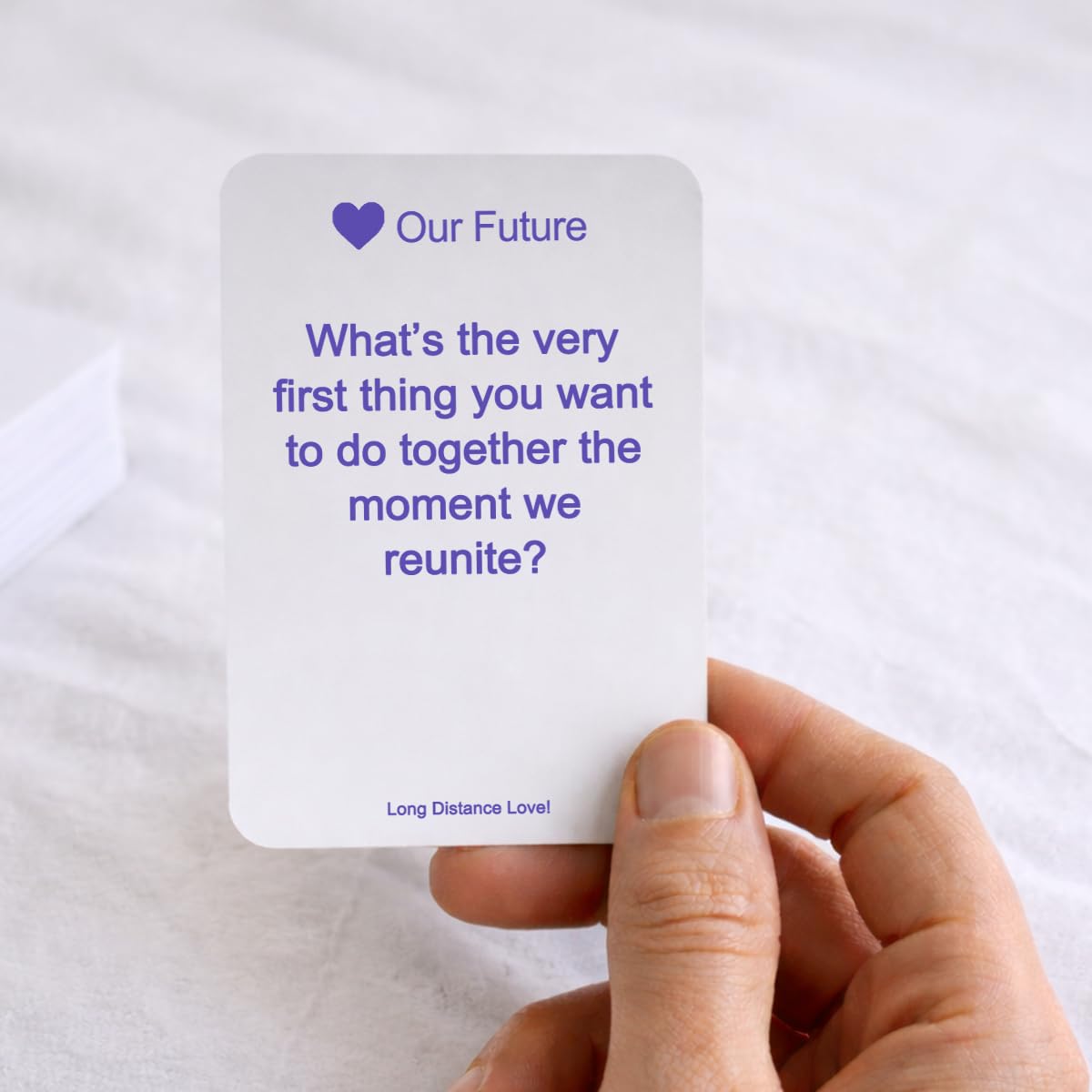 Long Distance Love – Long Distance Relationship Card Game for Couples, 150 Conversation Starter Cards for Video Calls & Virtual Date Night, Gift for Boyfriend or Girlfriend