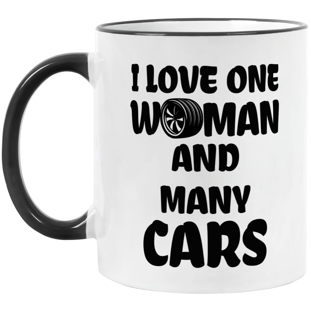 Funny Gifts for Car Lover, Car Guy Coffee Mug, Valentine's Day Birthday Christmas Gifts for Mechanic Husband Boyfriend Him, Gearhead Tea Cup 11 OZ