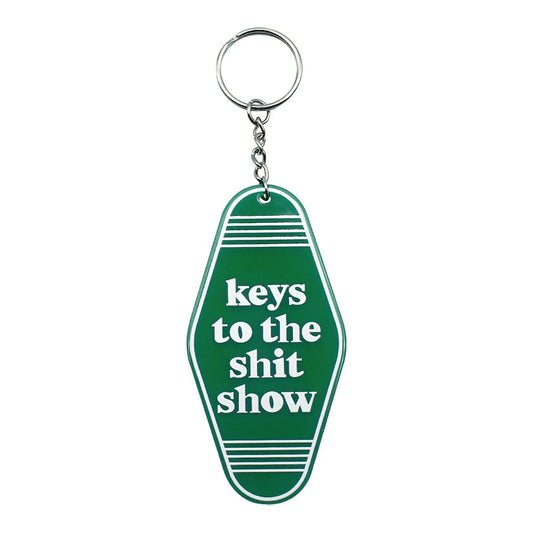 Msdove Keys to the Shit Show Keychain Funny Keychain Novelty Gag Gifts Hilarious Gift Idea White Elephant Gift for Mens Women Friends Birthday