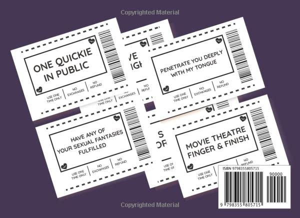 Sex Coupons For Her: 50 Sexy, Dirty, Naughty, Kinky Vouchers For Wife, Girlfriend | Valentines, Anniversary, Birthday, Christmas Gift for Women