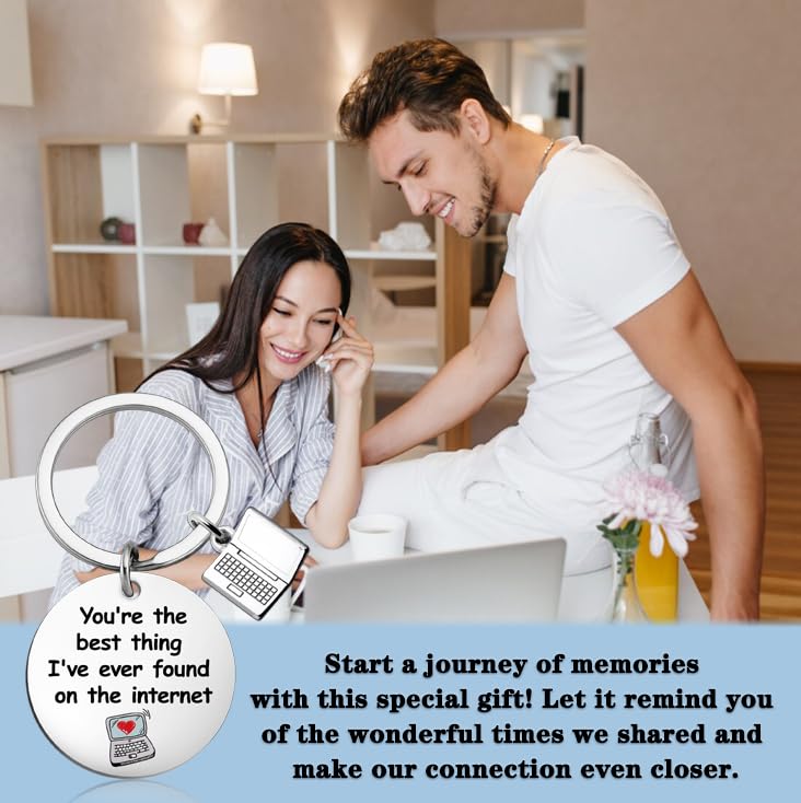 Long Distance Relationship Gifts for Men Women Him Her I Love You Gift for Boyfriend Husband Wife Girlfriend Best Thing I Found on The Internet Romantic Gift for Him Her