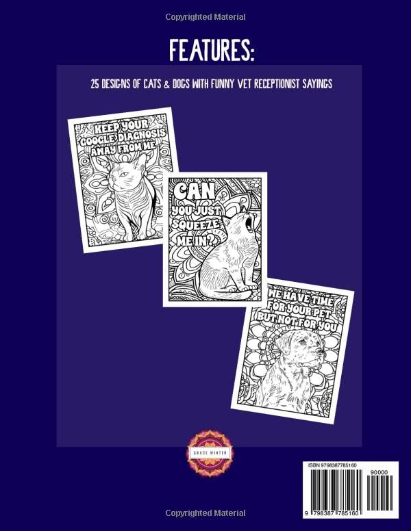 Vet Receptionist Coloring Book: A Funny Veterinary Receptionist Appreciation Gift Idea