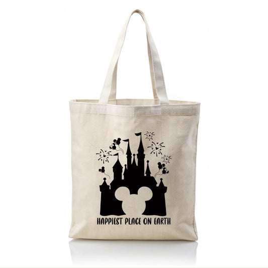 Canvas Tote Bag Aesthetic for Women,Reusable Canvas Cute Shoulder Bag for Grocery, Shopping, Beach & Daily Use