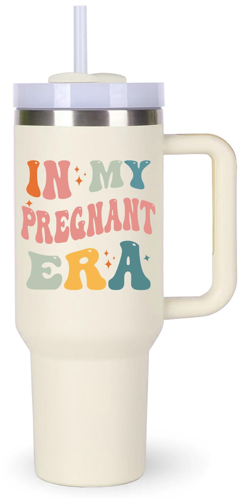 momocici Pregnancy Cup Tumblers Gifts.40oz In My Pregnant Era Tumbler with Handle.Pregnancy Gift.Pregnancy Cups.Pregnancy Tumbler.40oz mom to be New Mom First Time Mom Gifts for Pregnant Women.