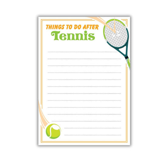 Funny Memo Notepads - Funny Tennis Gifts - Cute Note Pads