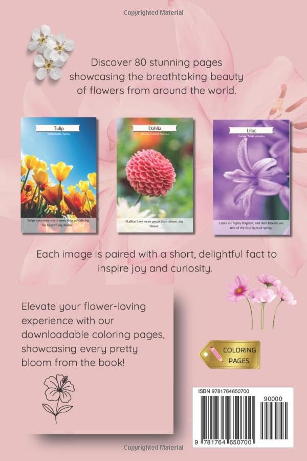 Picture Book of Flowers: 80 Stunning Photos and Facts, for Dementia Patients and Seniors with Alzheimer's (Uplifting Picture Books)