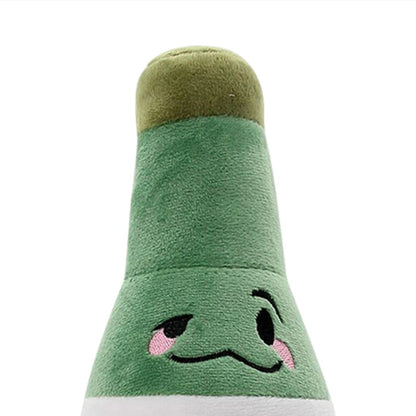 Korean Soju Bottle Plush Cute Stuffed Party Alcohol Beer Wine Lover Plushie Home Decor 10.2''