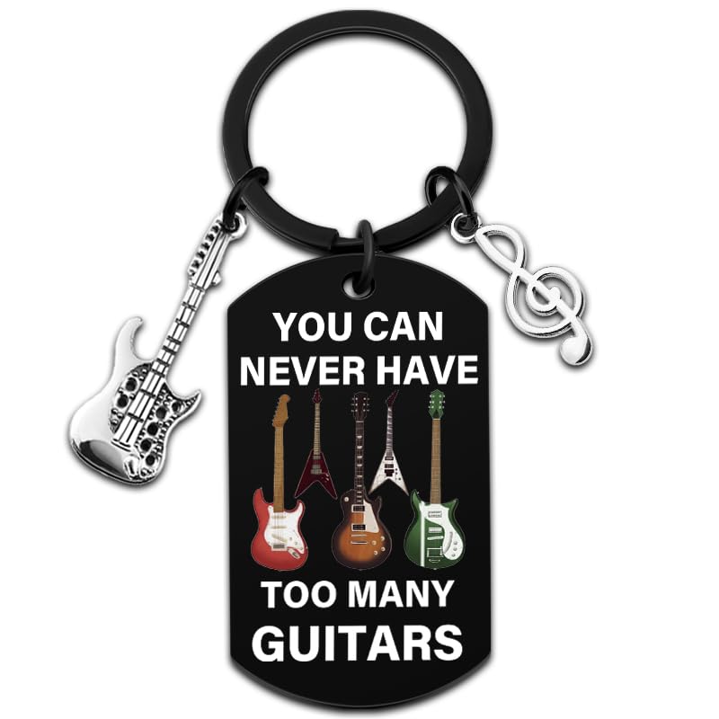 Guitar Gifts for Men Music Gift for Women Guitar Keychain Guitar Accessories Gift for Men Cool Gifts for Music Lovers Guitars Stuff Presents for Musicians