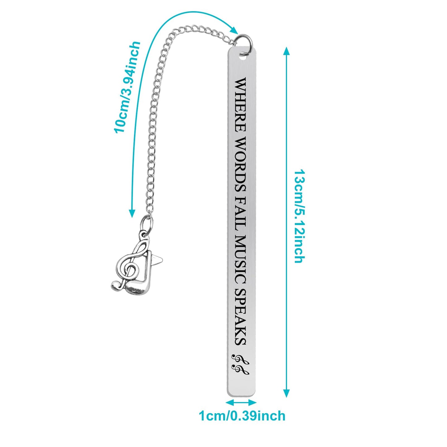 Music Bookmark Gifts Music Lovers Gift Bookmark Gifts for Book Lovers Reading Lovers Daughter Music Note Book Mark Gift for Music Teacher Student Musicians First Day of School Gifts Music Party Favors