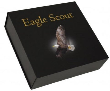11 Piece Keepsake Box with Signed Book - Eagle Scout Gifts for Court of Honor Ceremony - Dare to Soar Edition Celebration Set with Ornament Pin and Challenge Coin
