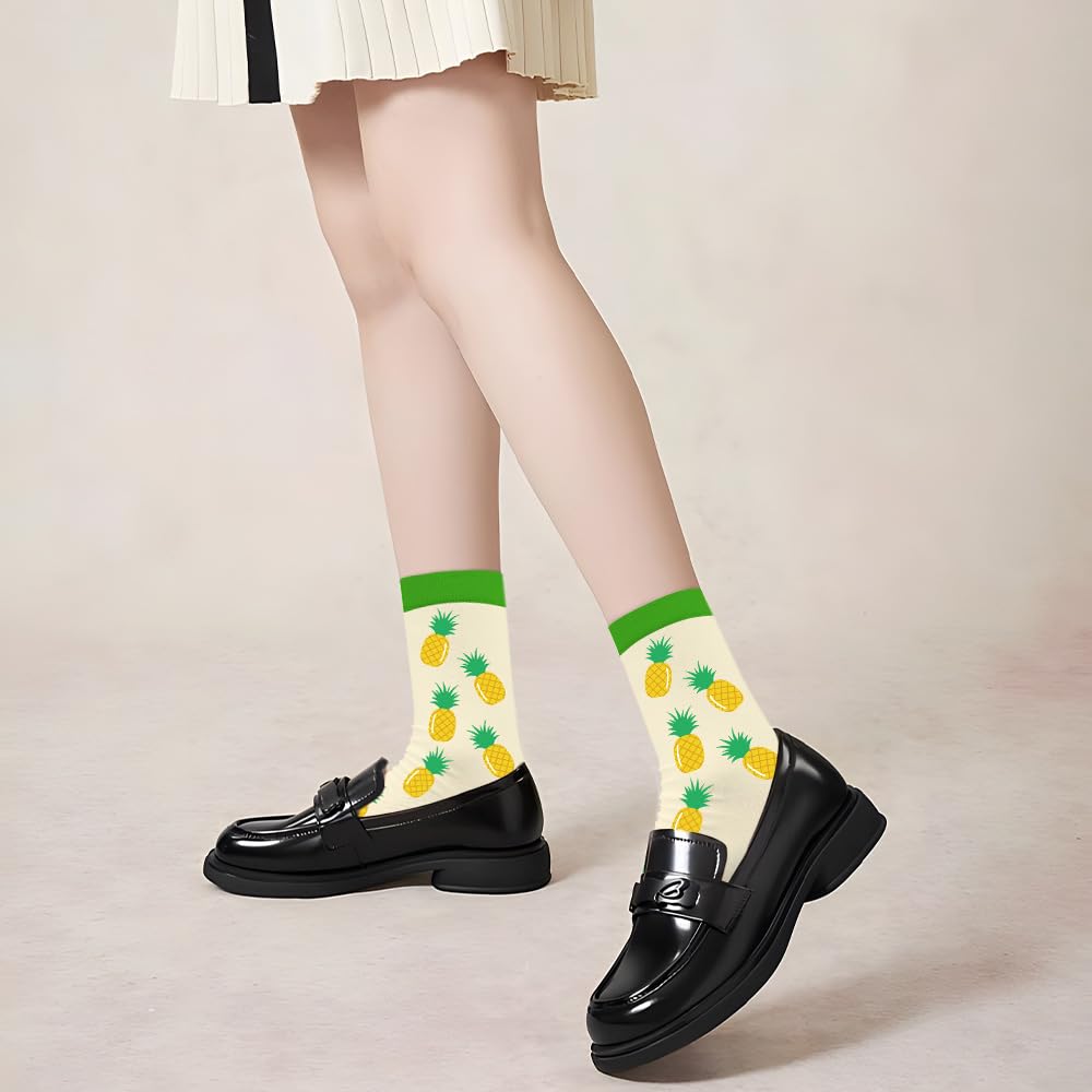 Gifts for Women Girl,Fruit Funny Socks - Christmas Birthday Fruit Gifts for Teen Girl Girlfriend Sisters Daughter