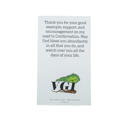 Confirmation Prayer Card and Cross Pin | Great Gift | Catholic Jewelry