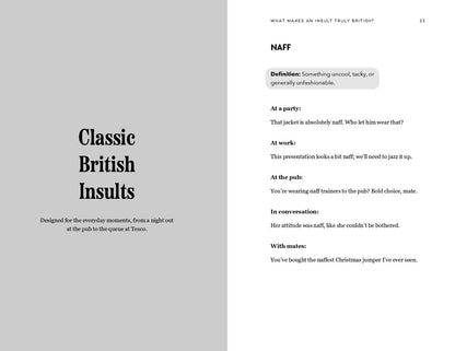 You Absolute Plonker: The Definitive Guide to British Insults (British Slang, Dry Humor, Funny Gift for Adults)
