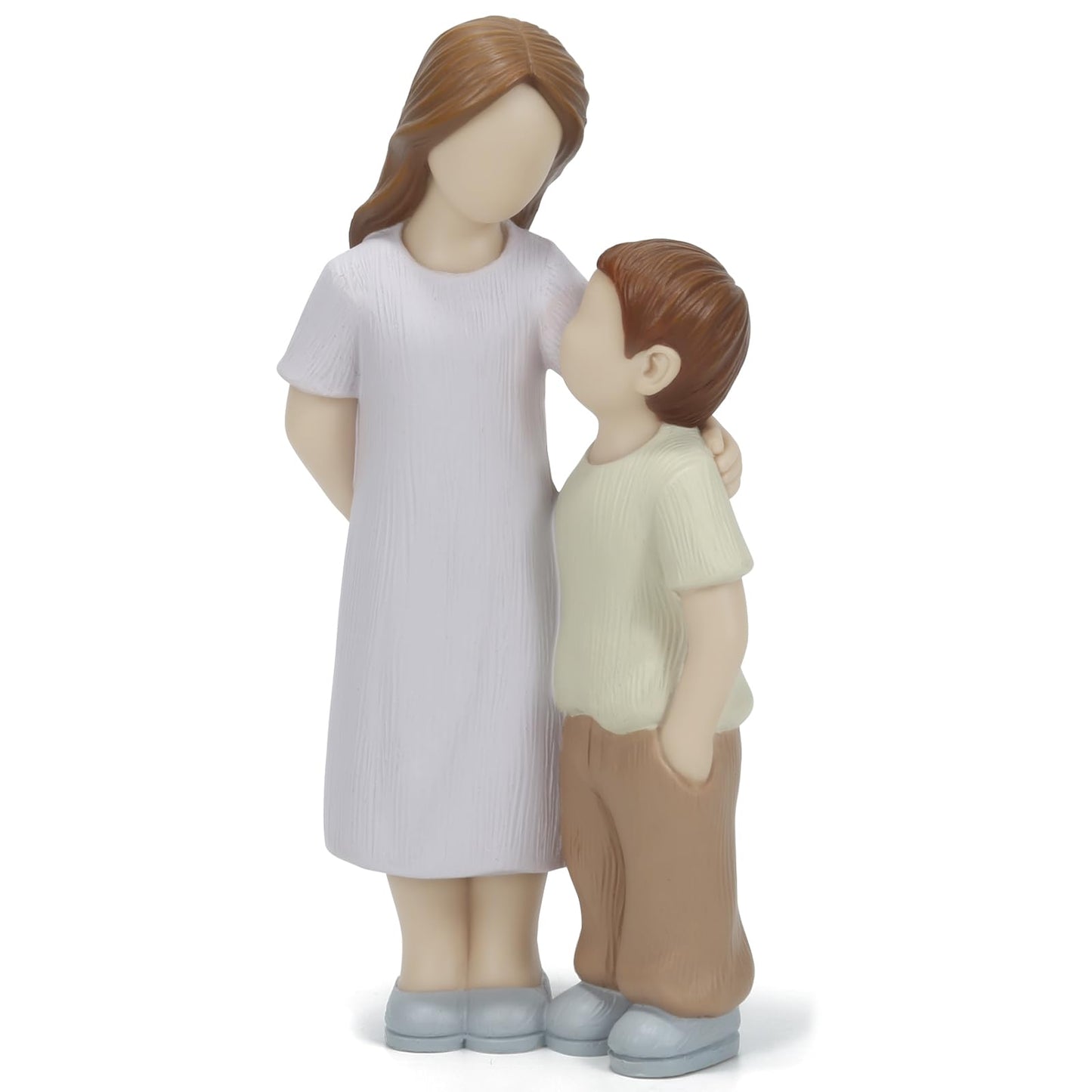 Sibling Love Resin Sculpture - Sister and Brother Figurine for Home Decor, Sentimental Gift to Celebrate Childhood Sibling Bonds