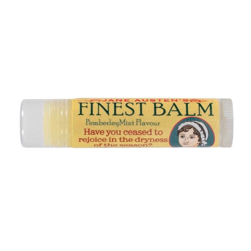 The Unemployed Philosophers Guild Jane Austen's Finest Balm - Peppermint Lip Balm, Cruelty-Free, Made in the USA from Natural and Imported Ingredients
