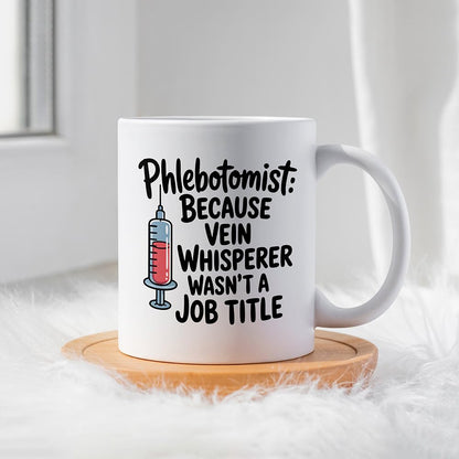 Casitika Phlebotomy Gifts. Funny 11 oz Coffee Mug for Phlebotomists, Ideal for Phlebotomist Gifts, Nurse Graduation, Medical Lab Tech, or Phlebotomy Week Celebrations.