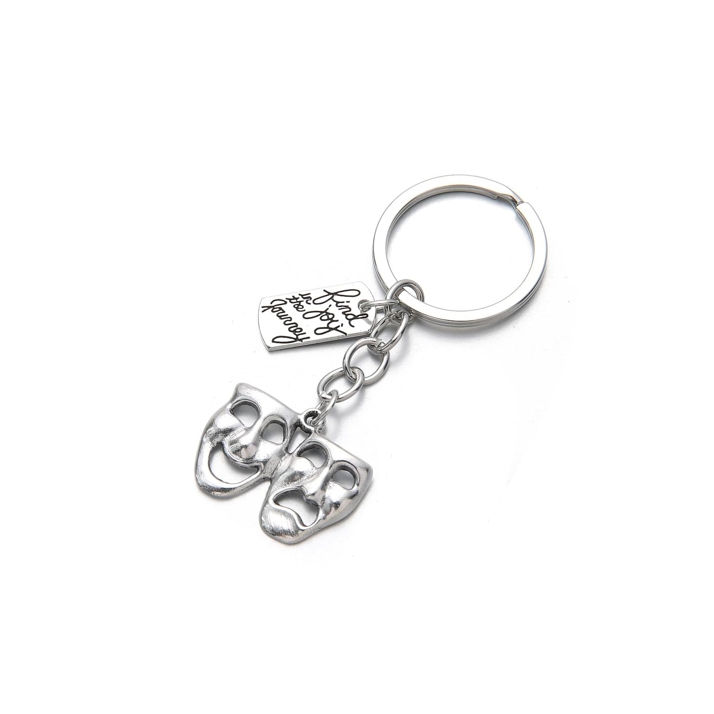 PHAETON 20PCS Theatre Keychain Drama Mask Gift Comedy Tragedy Mask Theatre Actor Actress Broadway Musical Drama Keychain for Performer Gift Musical Lovers Gifts