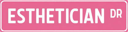 Esthetician Dr Metal Sign 4x16in Spa Salon Plaque for Bathroom Office Skincare Decor Gift