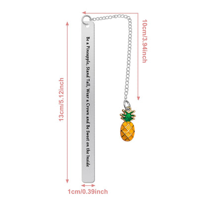 Inspirational Bookmark for Women Pineapple Gift for Women Encouragement Gifts for Daughter Sister Friend Pineapple Birthday Gifts for Women Bookmarks Gifts for Women Booklover