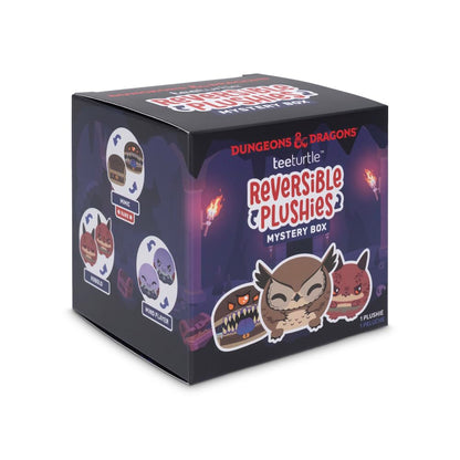 TeeTurtle Dungeons and Dragons Series Reversible Plushie Mystery Box - 3-Inch Mini Two-Sided Blind Box Plush with Embroidered Details - Cute Collectible Surprise Toy for Kids, Teens, and Adults
